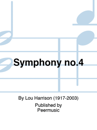 Book cover for Symphony no.4