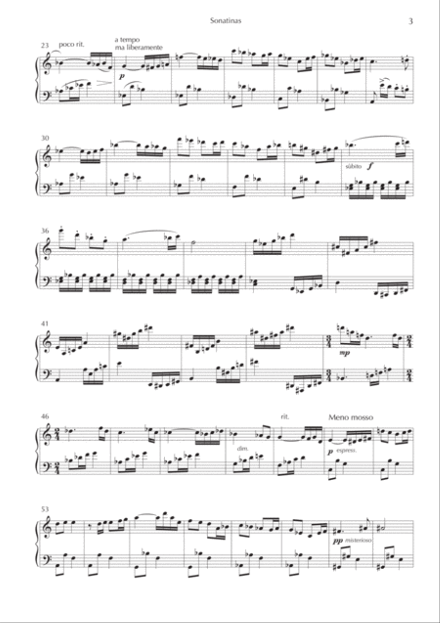 Sonatinas by Guilherme Bernstein Easy Piano scores gallery preview page 5