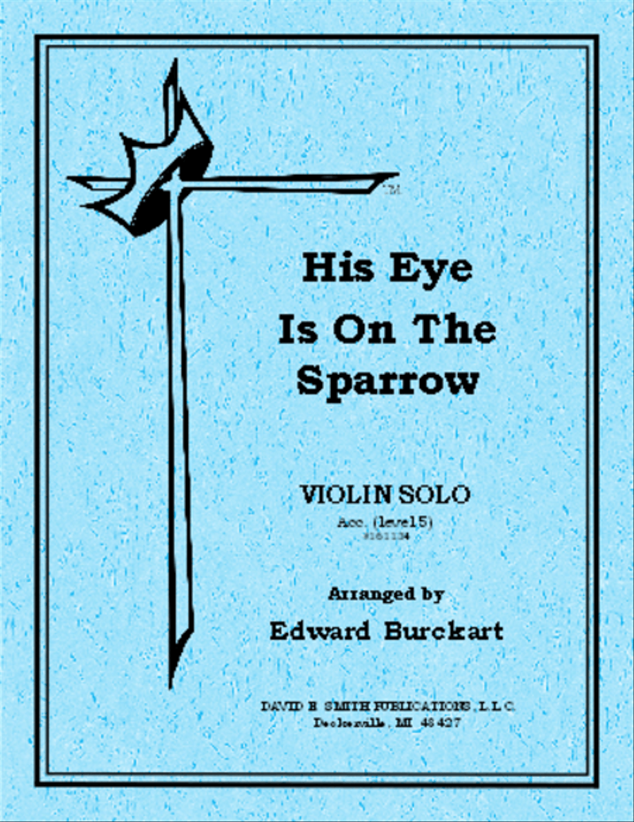 His Eye Is On The Sparrow Violin Solo scores gallery preview page 1