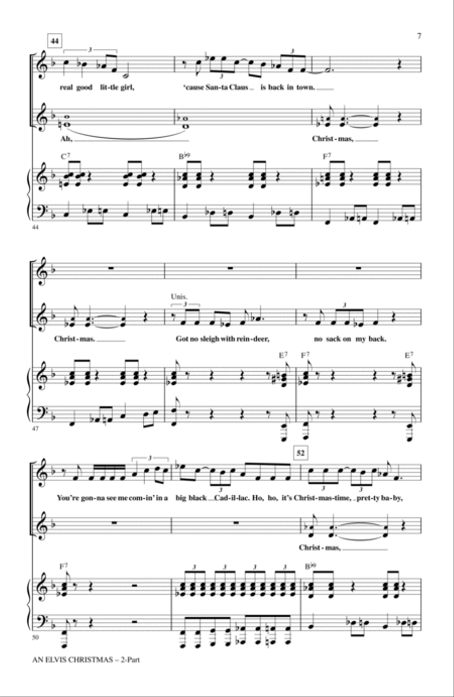 An Elvis Christmas 2-Part scores gallery preview page 6