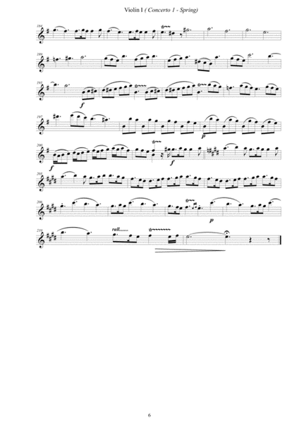 Concerto No.1 in E major Op.8 Spring RV 269 for String Quartet image number null