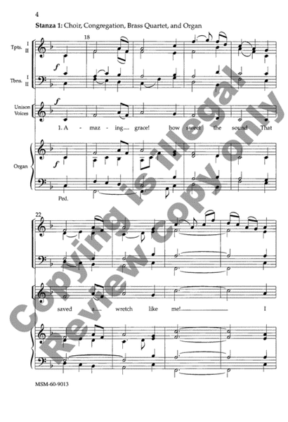 Amazing Grace (Choral Score)
