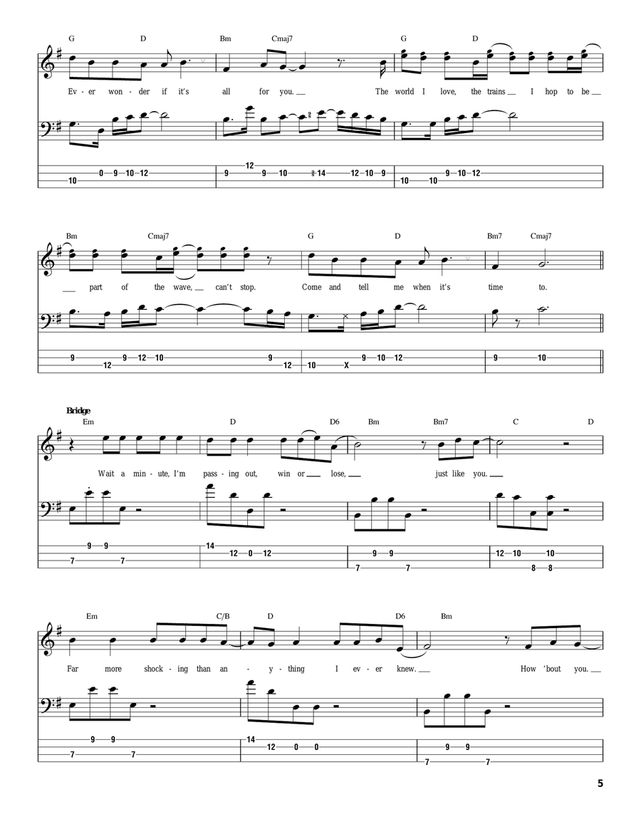 Can't Stop Acoustic Guitar scores gallery preview page 5