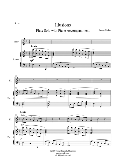 Illusions - Flute solo with piano accompaniment image number null