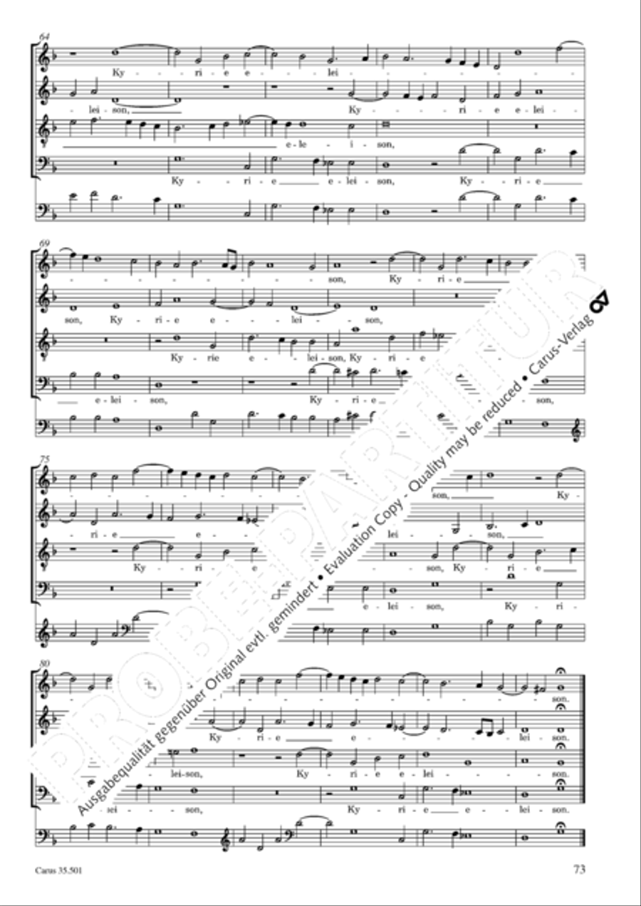 Palestrina: Masses and individual movements Score scores gallery preview page 88