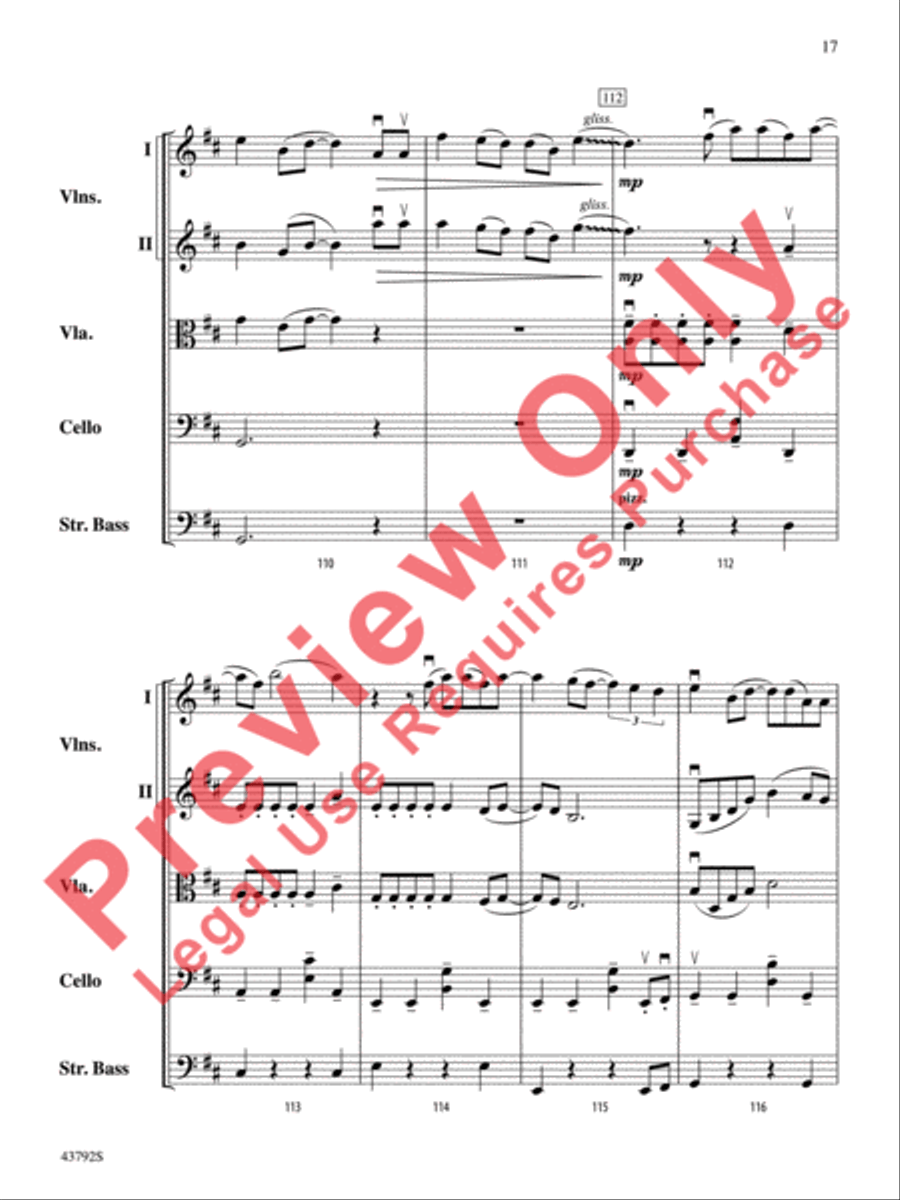 I Don't Want to Miss a Thing String Orchestra scores gallery preview page 18