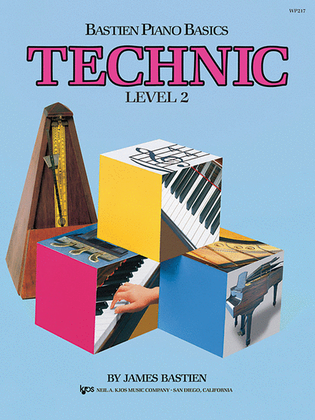 Book cover for Bastien Piano Basics, Level 2, Technic