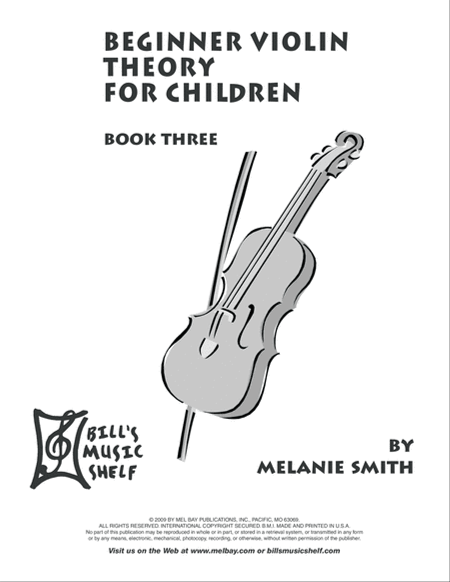 Beginner Violin Theory for Children, Book Three Violin Solo scores gallery preview page 2