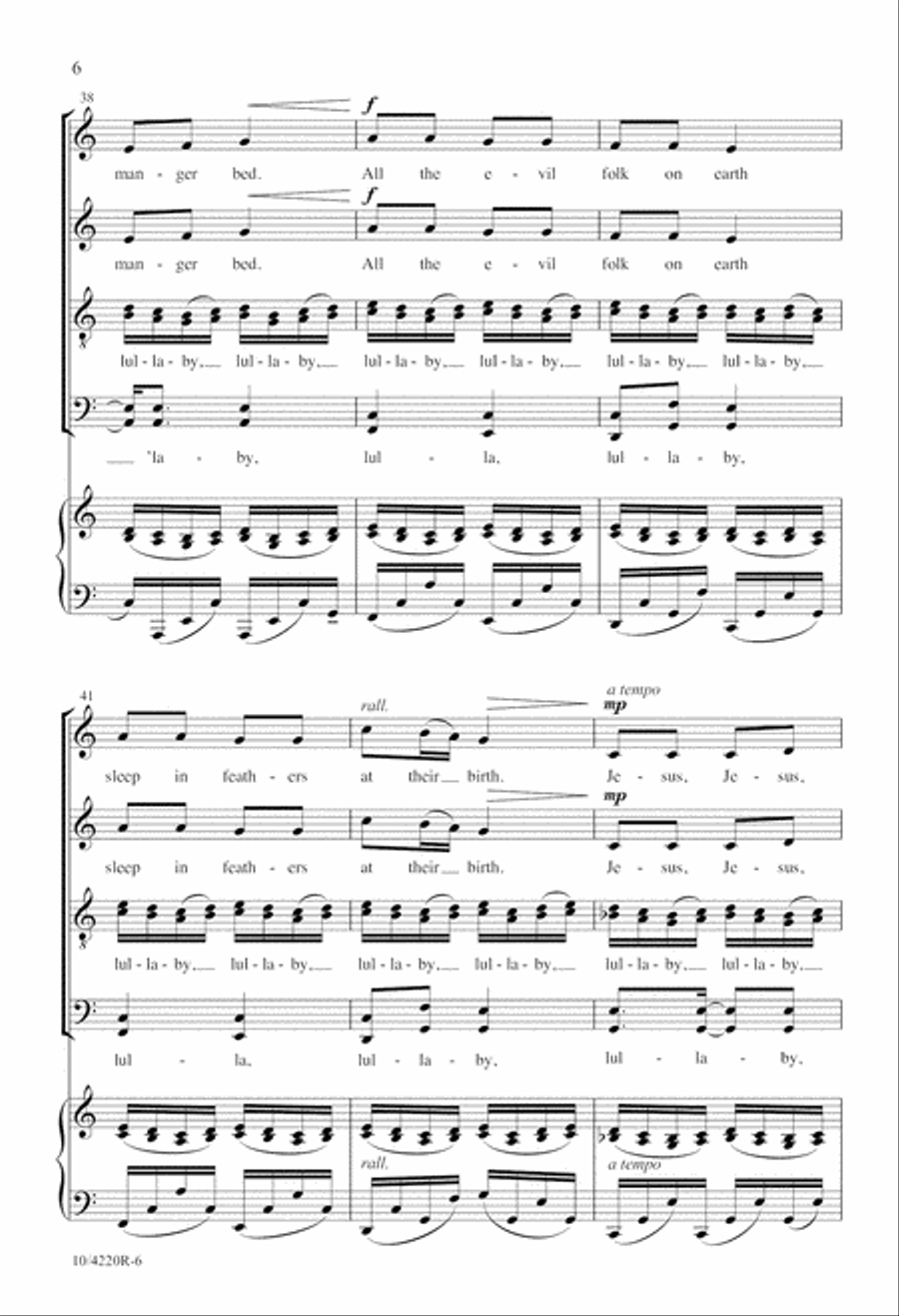 Jesus, Jesus, Rest Your Head Divisi scores gallery preview page 6