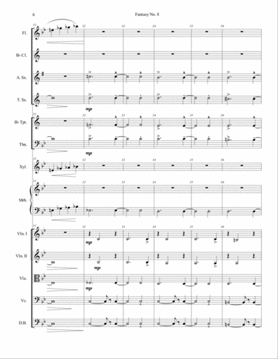Fantasy No. 8 Full Orchestra scores gallery preview page 6