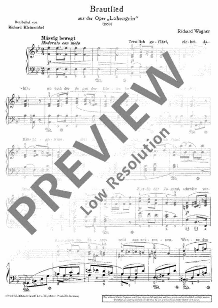 Bridal Song Piano scores gallery preview page 3