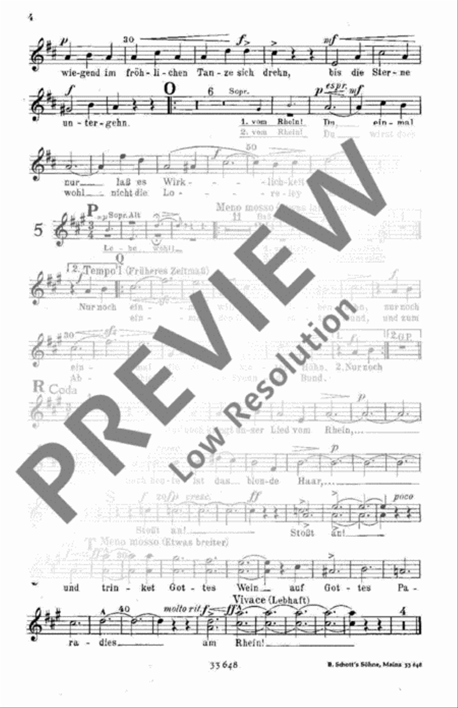 Am schönen Rhein gedenk ich dein Mixed Choir scores gallery preview page 5