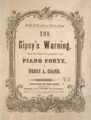 The Gipsy's Warning (The Gipsie's Warning). A Song