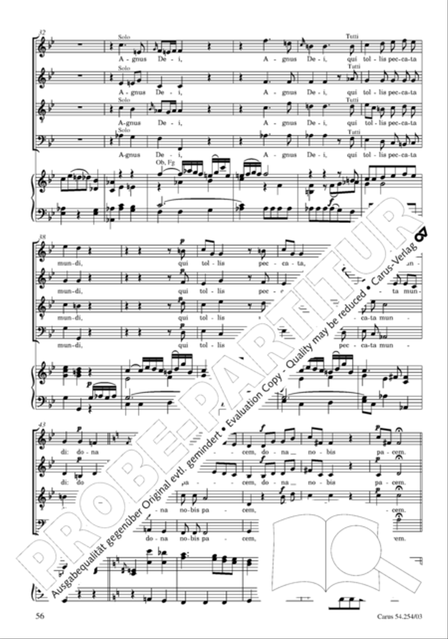 Missa Sancti Hieronymi 4-Part scores gallery preview page 57