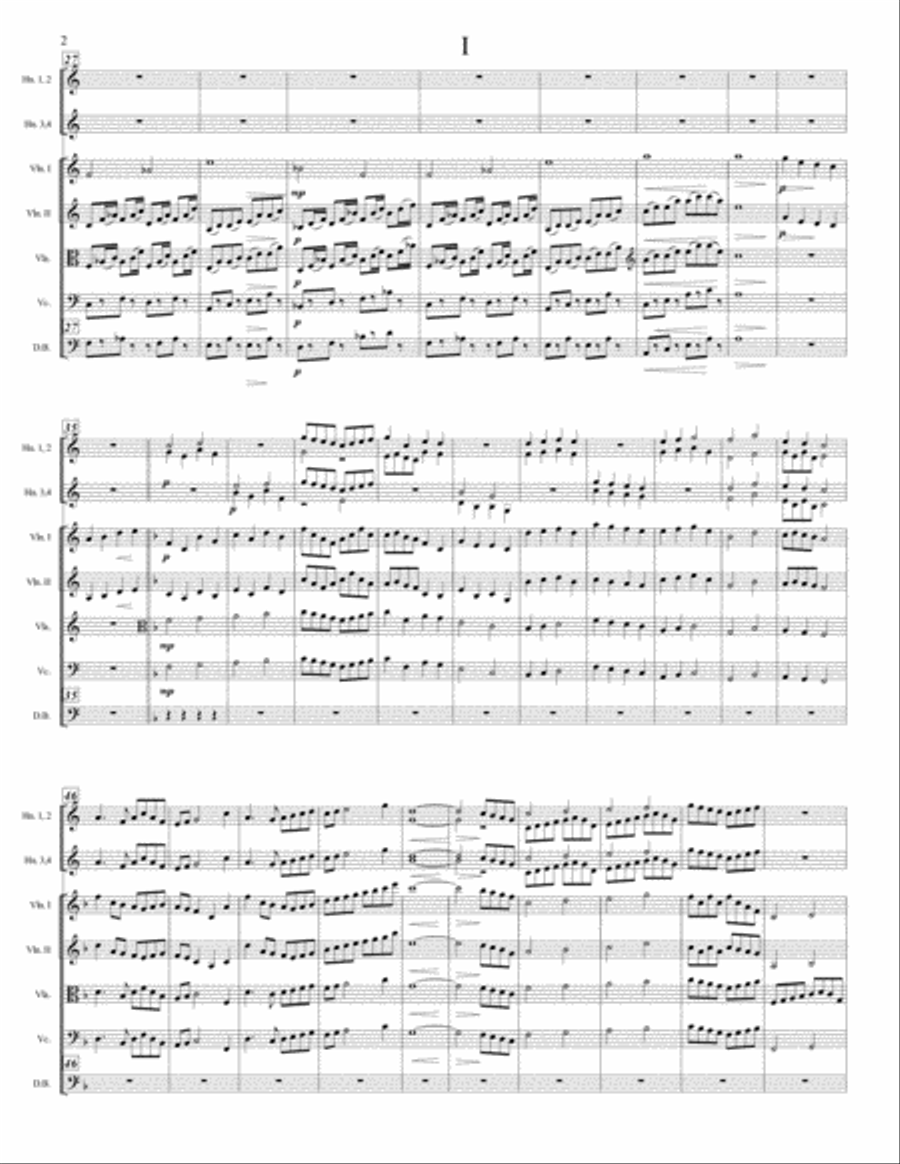 Symphony No. 3 For Strings And Horns (score only) Chamber Orchestra scores gallery preview page 3