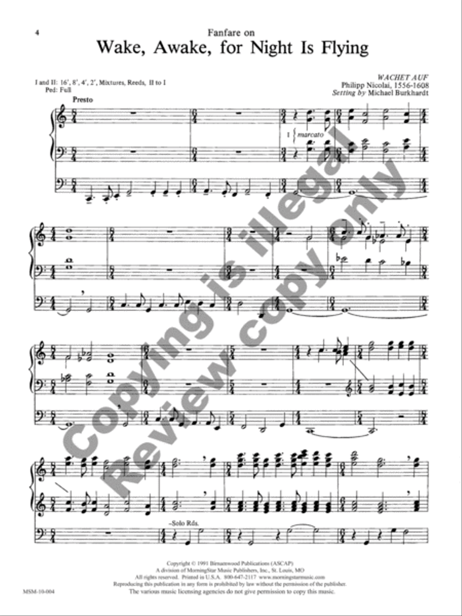 Five Advent Hymn Improvisations, Set 1 Organ scores gallery preview page 3