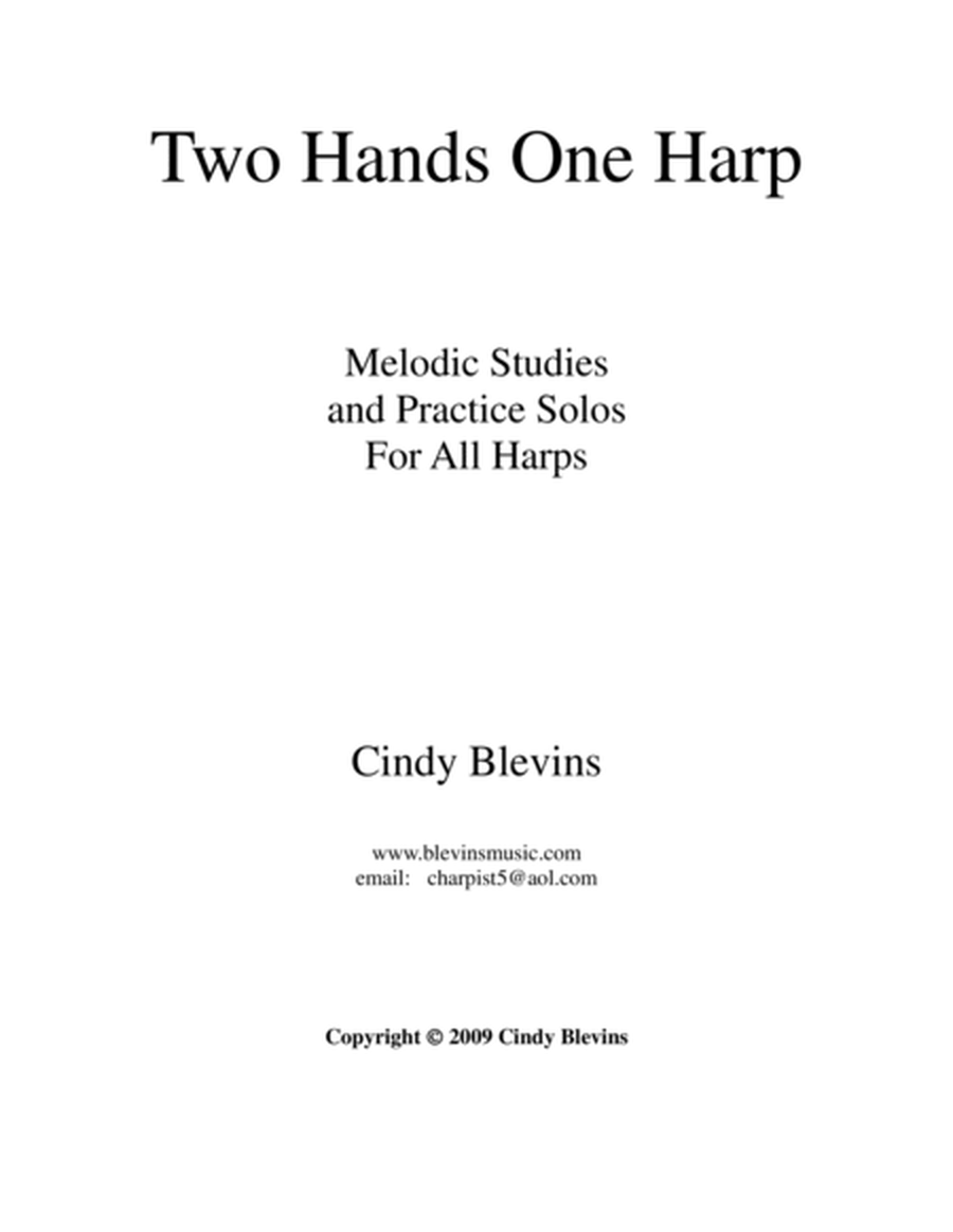 Two Hands One Harp, Melodic Studies and Practice Solos, for all harps image number null