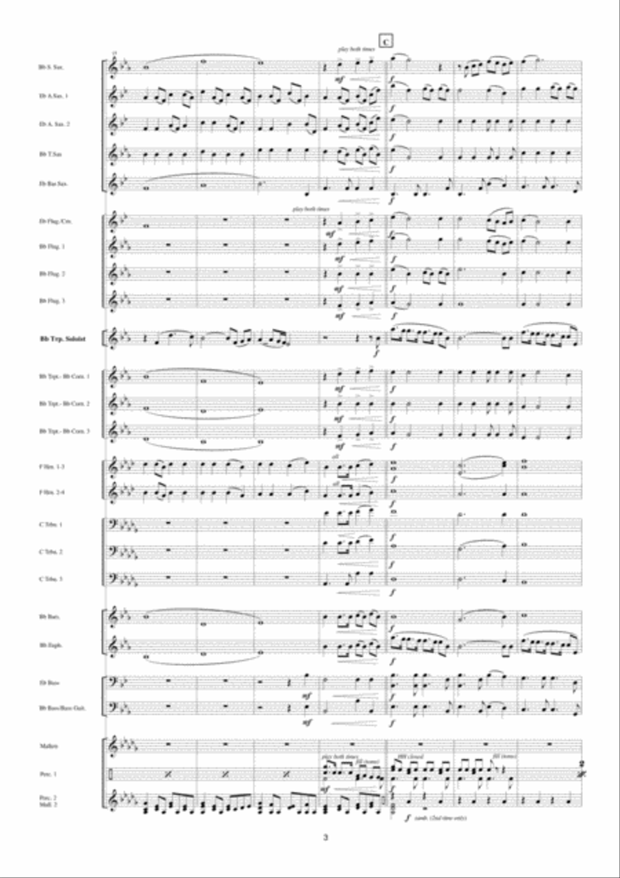 Solitaire Fanfare Band scores gallery preview page 4
