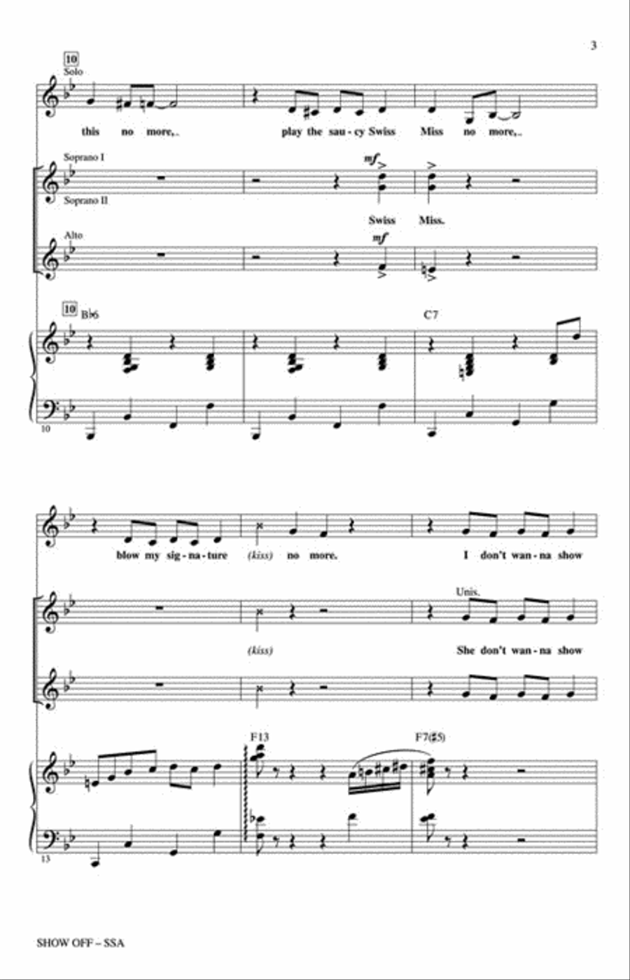 Show Off Show Off Choir scores gallery preview page 3