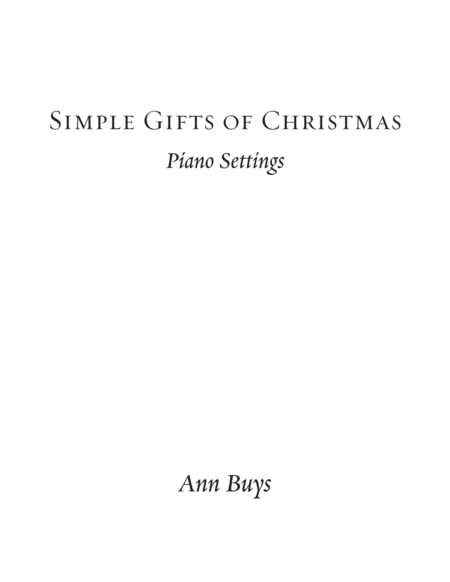 Simple Gifts of Christmas