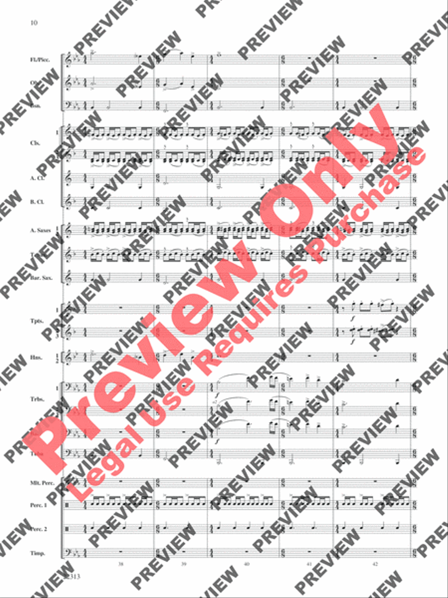 In the Center Ring Concert Band scores gallery preview page 11