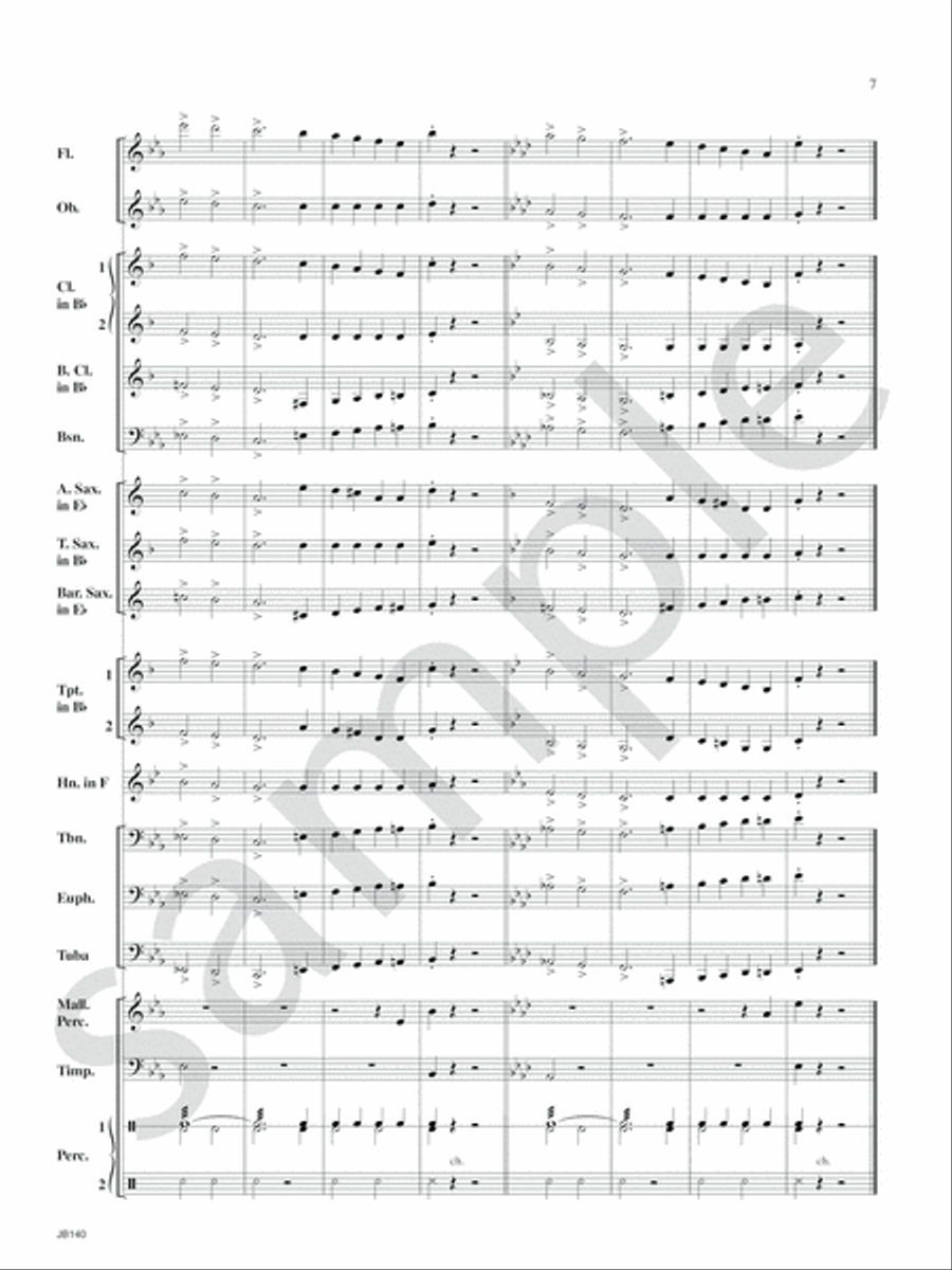 The New Bennett Band Book Concert Band scores gallery preview page 9