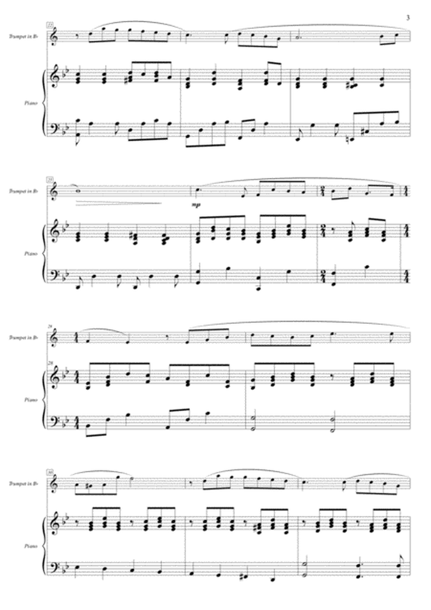 Cinema Paradiso - Duet: Trumpet and Piano Accompaniment - Score in B flat