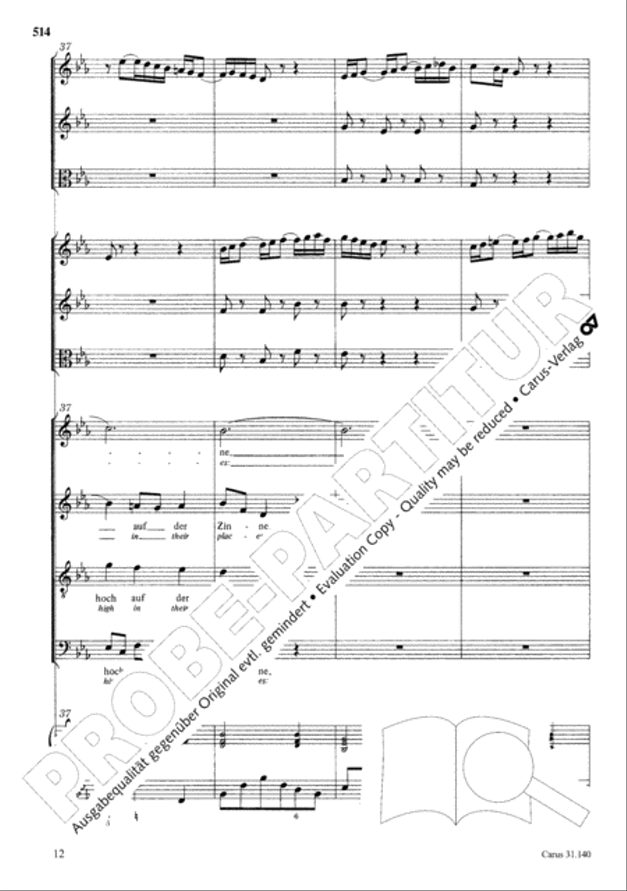 The Complete Sacred Vocal Works (Das geistliche Vokalwerk) Voice scores gallery preview page 515