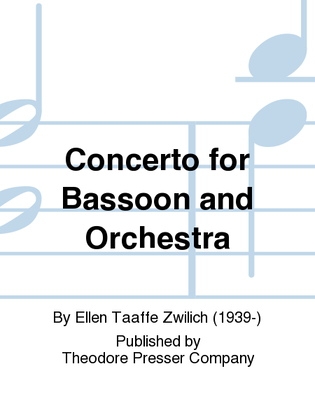 Book cover for Concerto For Bassoon And Orchestra