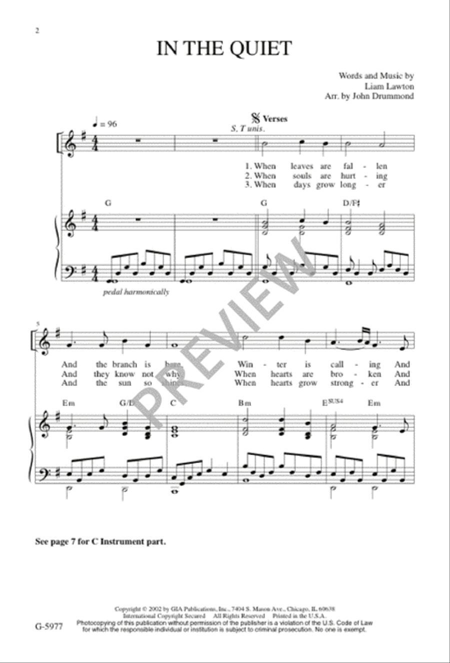 In the Quiet 4-Part scores gallery preview page 2