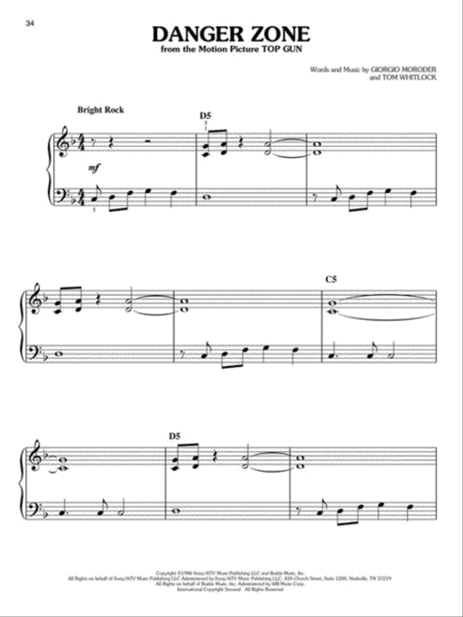 First 50 Movie Songs You Should Play on the Piano Easy Piano scores gallery preview page 5