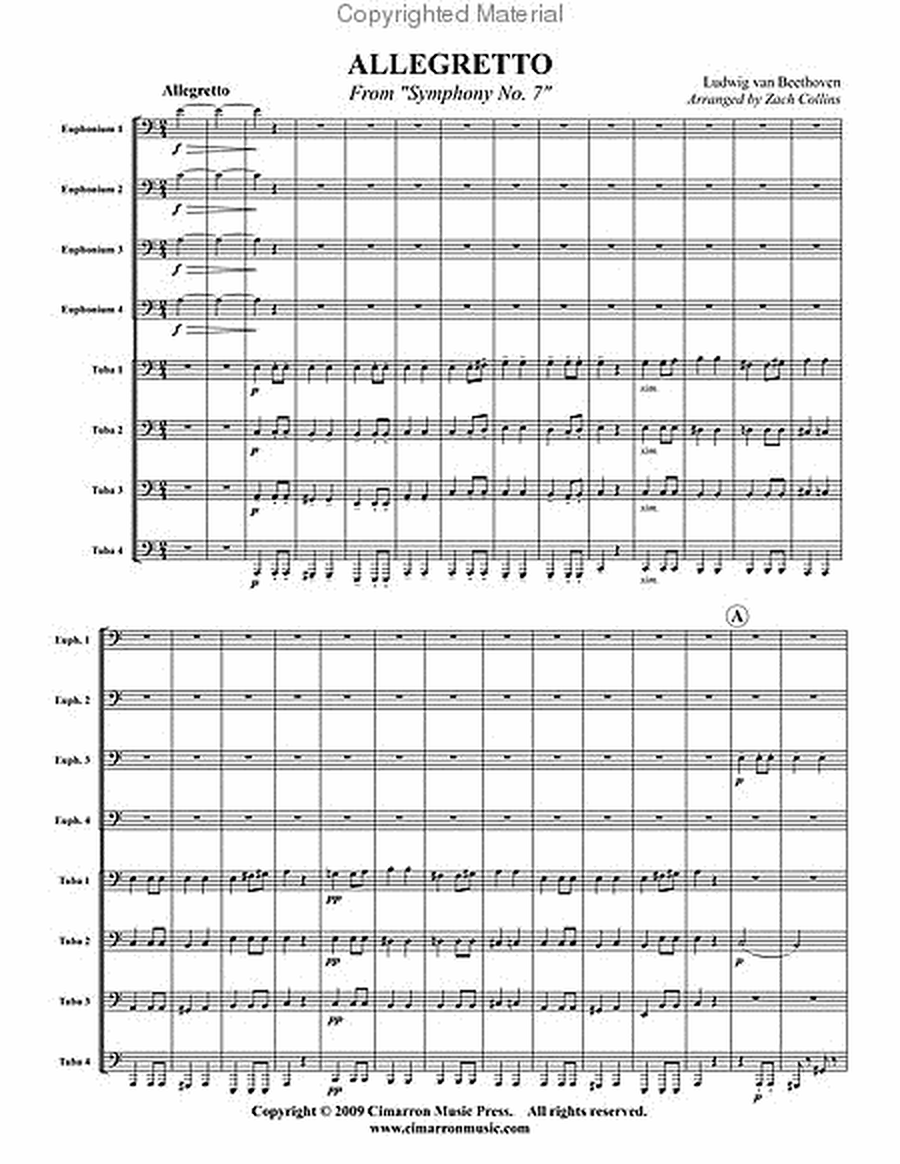 Allegretto from Symphony No. 7 image number null