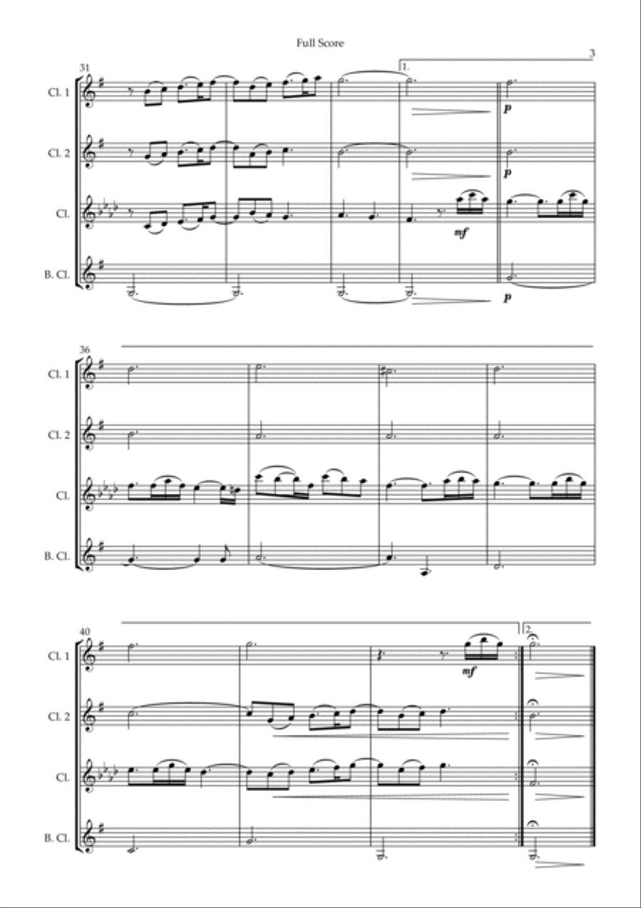 Married Life Woodwind Quartet scores gallery preview page 3