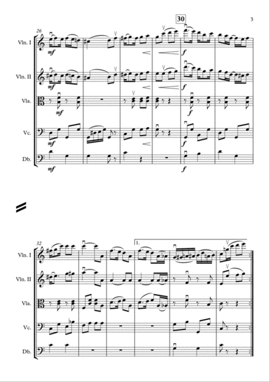 Country Club (String Orchestra) String Orchestra scores gallery preview page 3