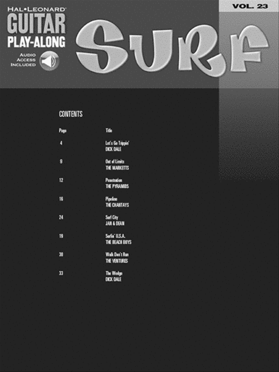 Surf Guitar Tablature scores gallery preview page 2
