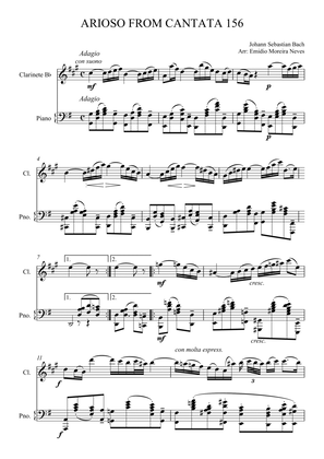 Arioso from cantata 156 for Clarinet and Piano
