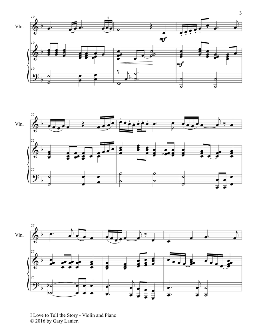 I LOVE TO TELL THE STORY (Duet – Violin & Piano with Parts) Violin Solo scores gallery preview page 4