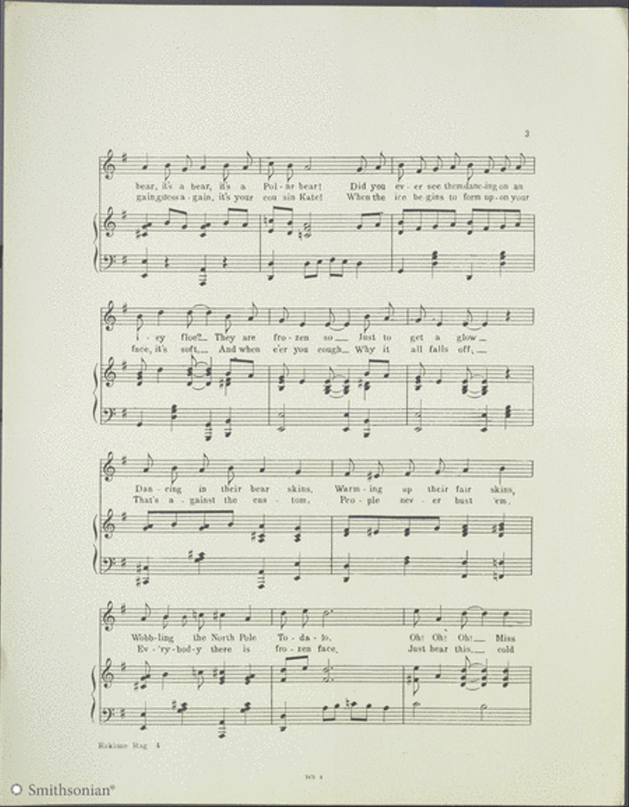 The Eskimo Rag Piano, Vocal scores gallery preview page 3