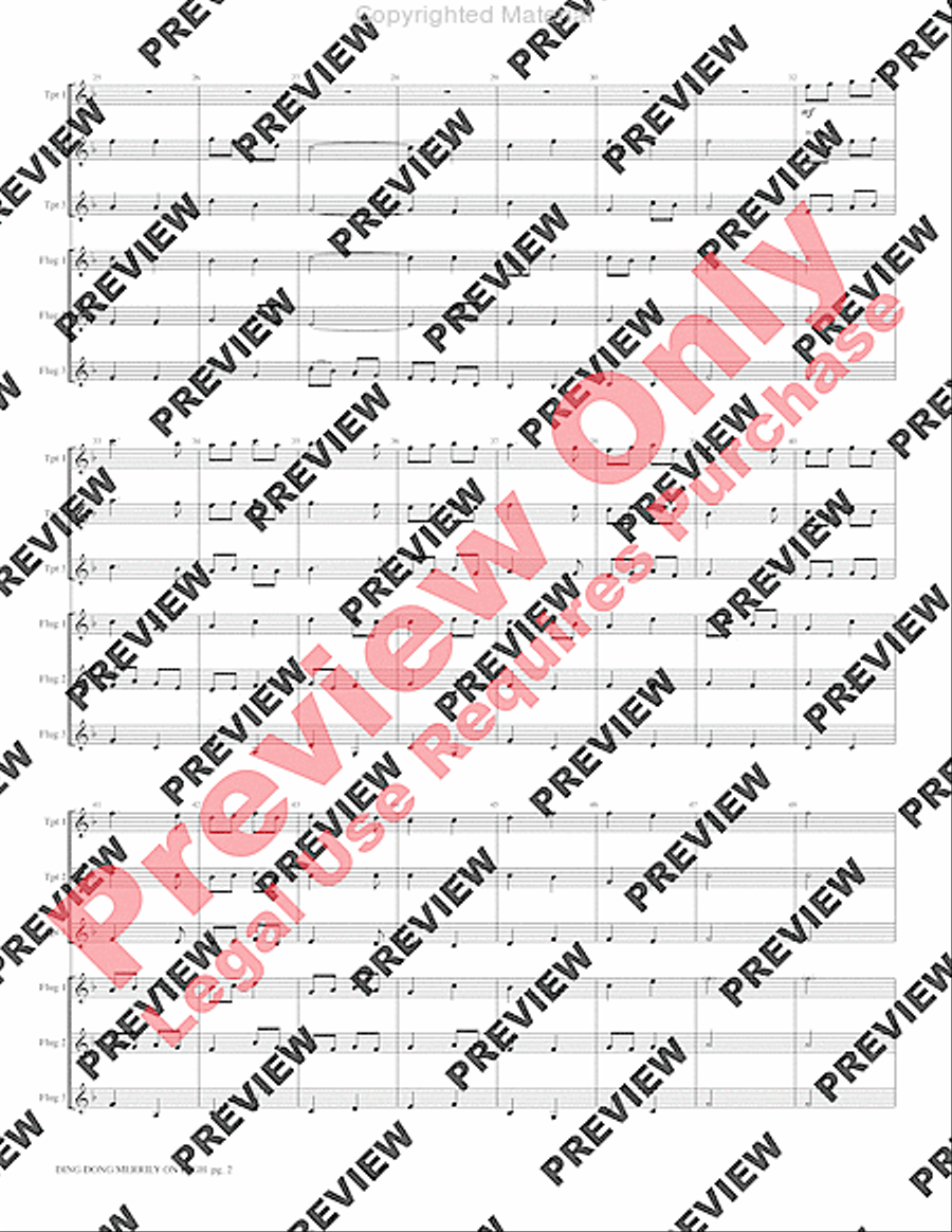 Ding Dong Merrily on High Small Ensemble scores gallery preview page 4