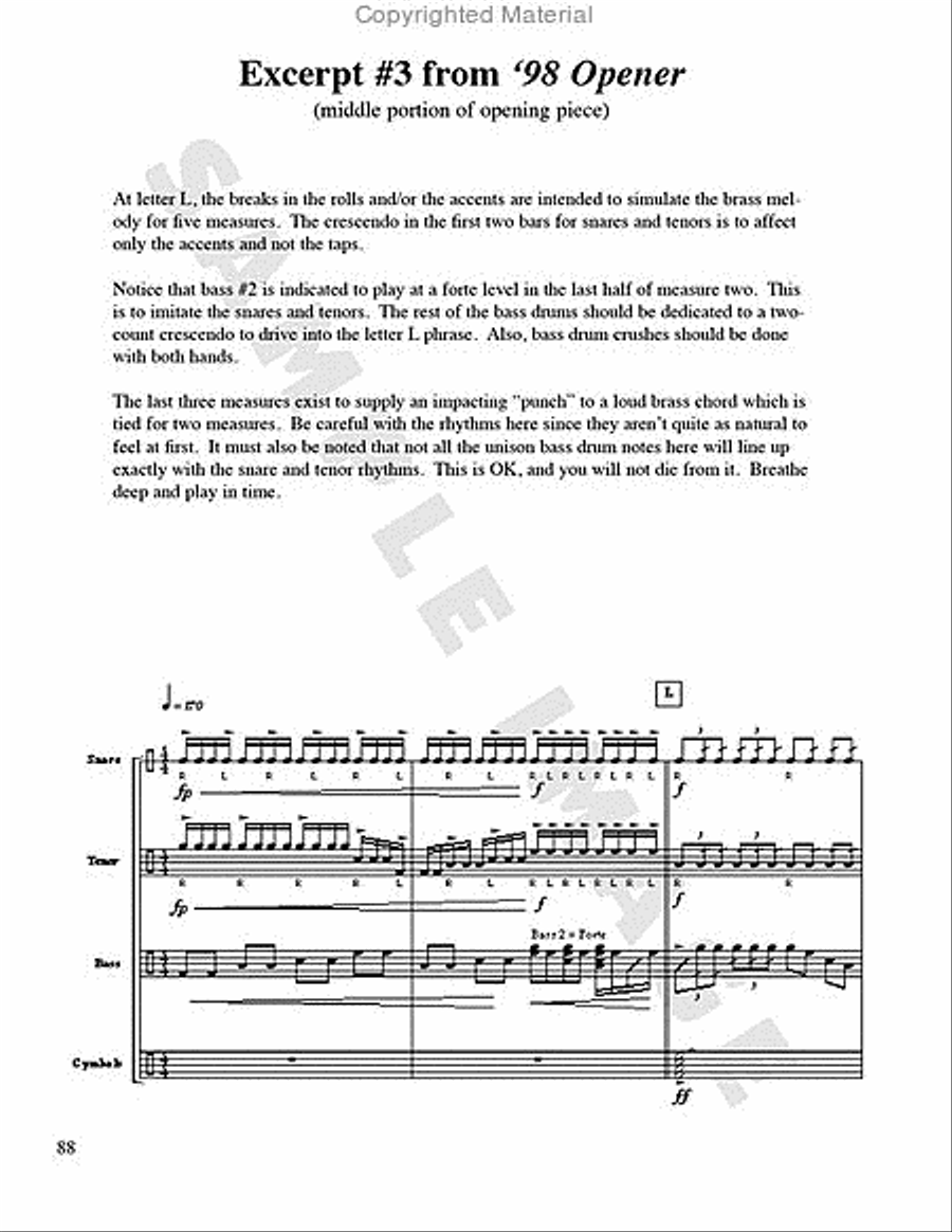 Fresh Perspectives for the Modern Drumline Percussion scores gallery preview page 14