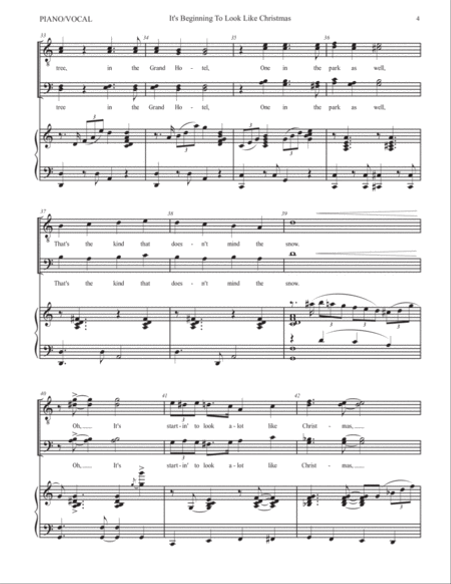 It's Beginning To Look Like Christmas Small Ensemble scores gallery preview page 5