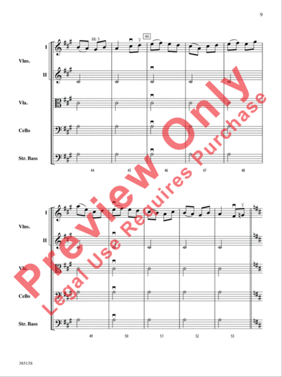 American Fiddle Triptych String Orchestra scores gallery preview page 10