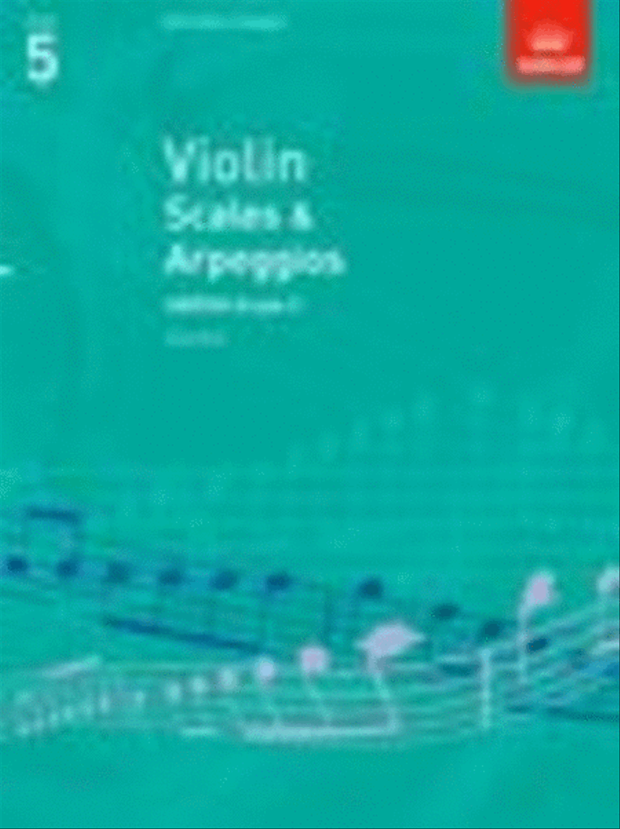 Book cover for Violin Scales & Arpeggios, ABRSM Grade 5