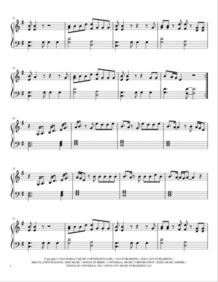The Middle Easy Piano scores gallery preview page 2