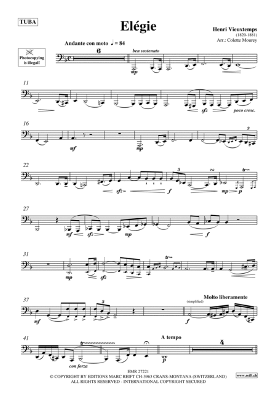 Elegie Tuba scores gallery preview page 2