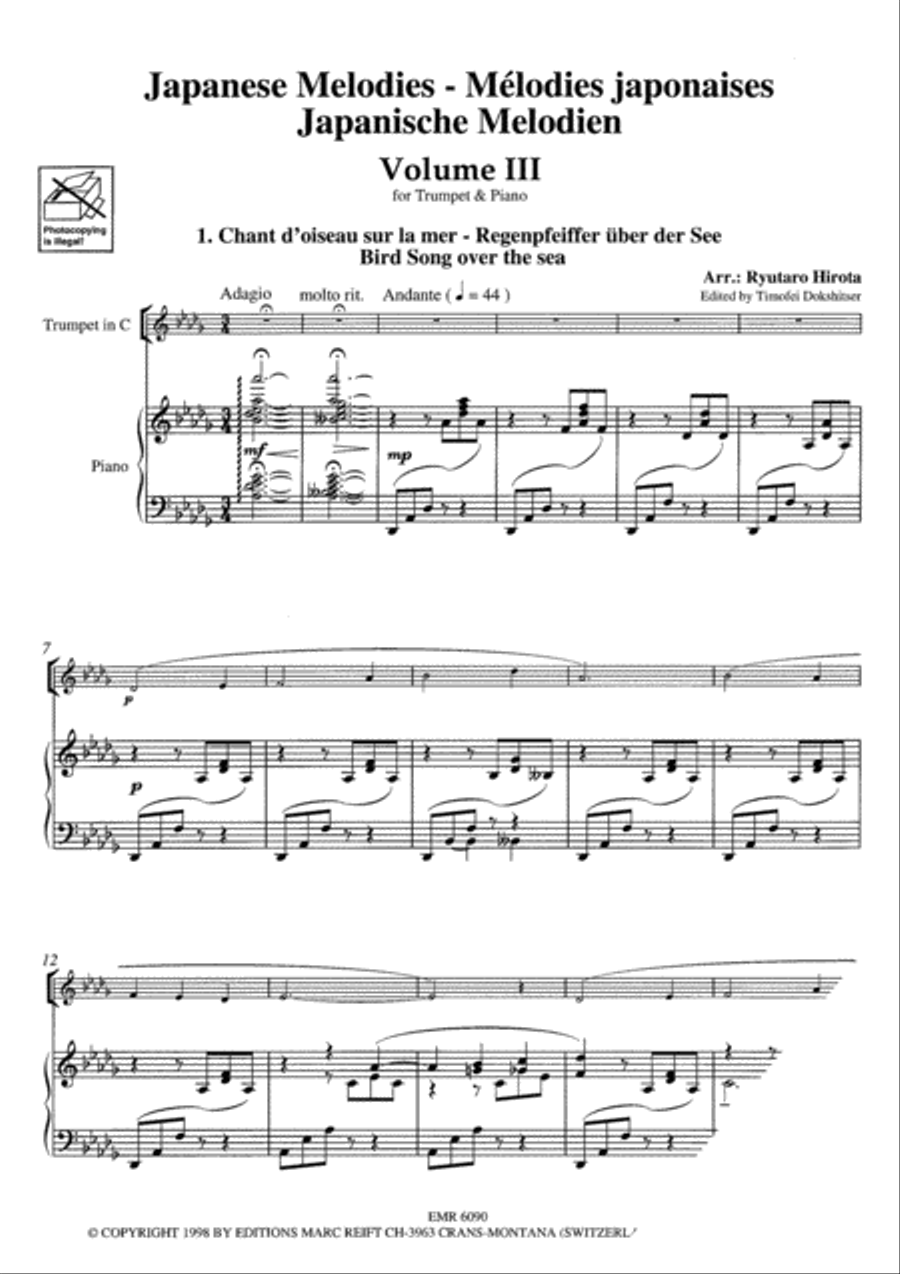 Japanese Melodies Vol. 3 Japanese Melodies Vol. 3 Cornet scores gallery preview page 4