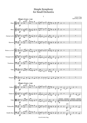 Simple Symphony for Small Orchestra