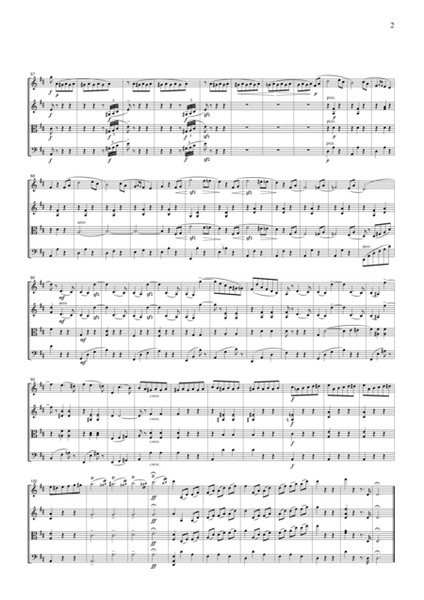 Delibes Valse from Coppelia, for string quartet, CD101 by Leo Delibes String Quartet - Digital Sheet Music
