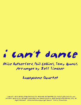 I Can't Dance