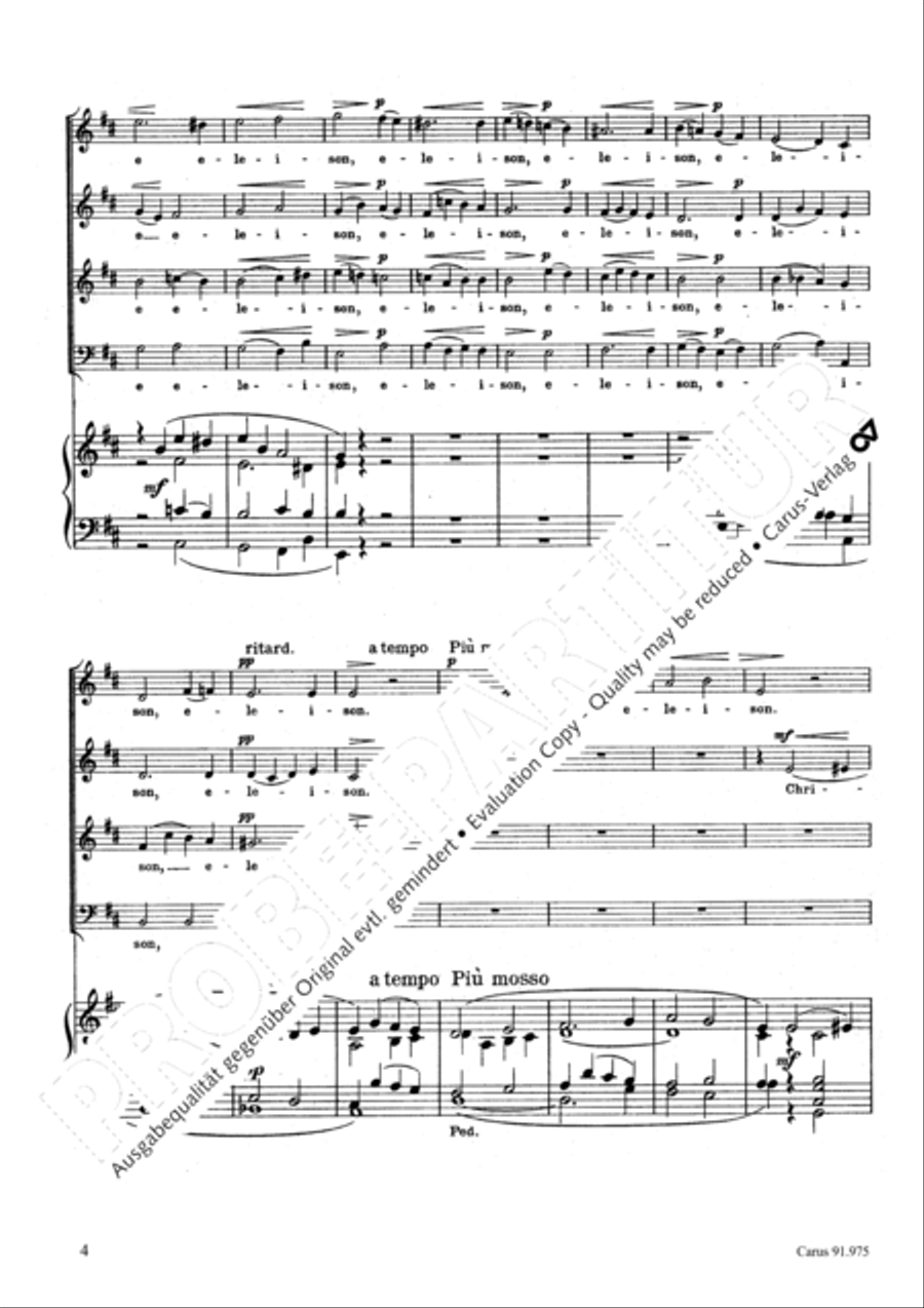 Missa pro pace 4-Part scores gallery preview page 7